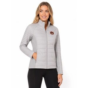 Under Armour Storm Auburn Tigers Quilted Jacket Women's M Gray Full Zip Light